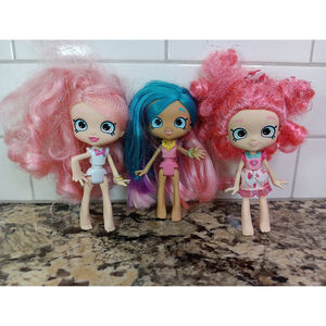Lot Of 3 Shoppies Shopkins Dolls - See Photos